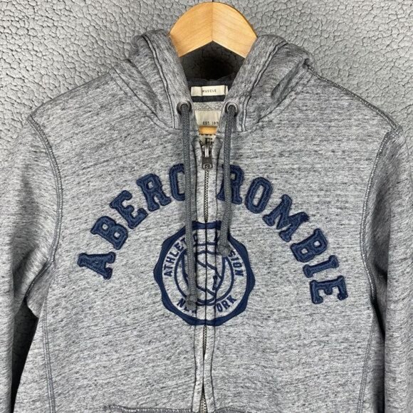COPY - VTG Abercrombie & Fitch Muscle y2k Hoodie Heavyweight Zip Up Mens Medium… - Picture 2 of 12